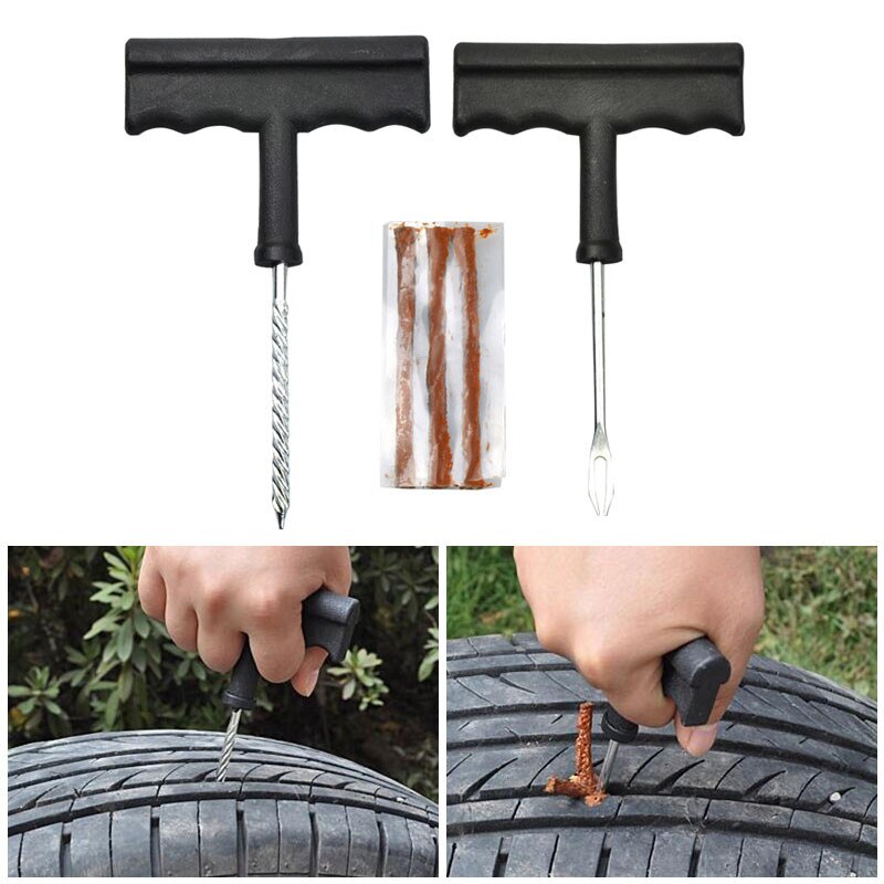 Emergency Tubeless Tire Repair Kit – Fix a Flat Fast for Cars, Trucks & Motorcycles