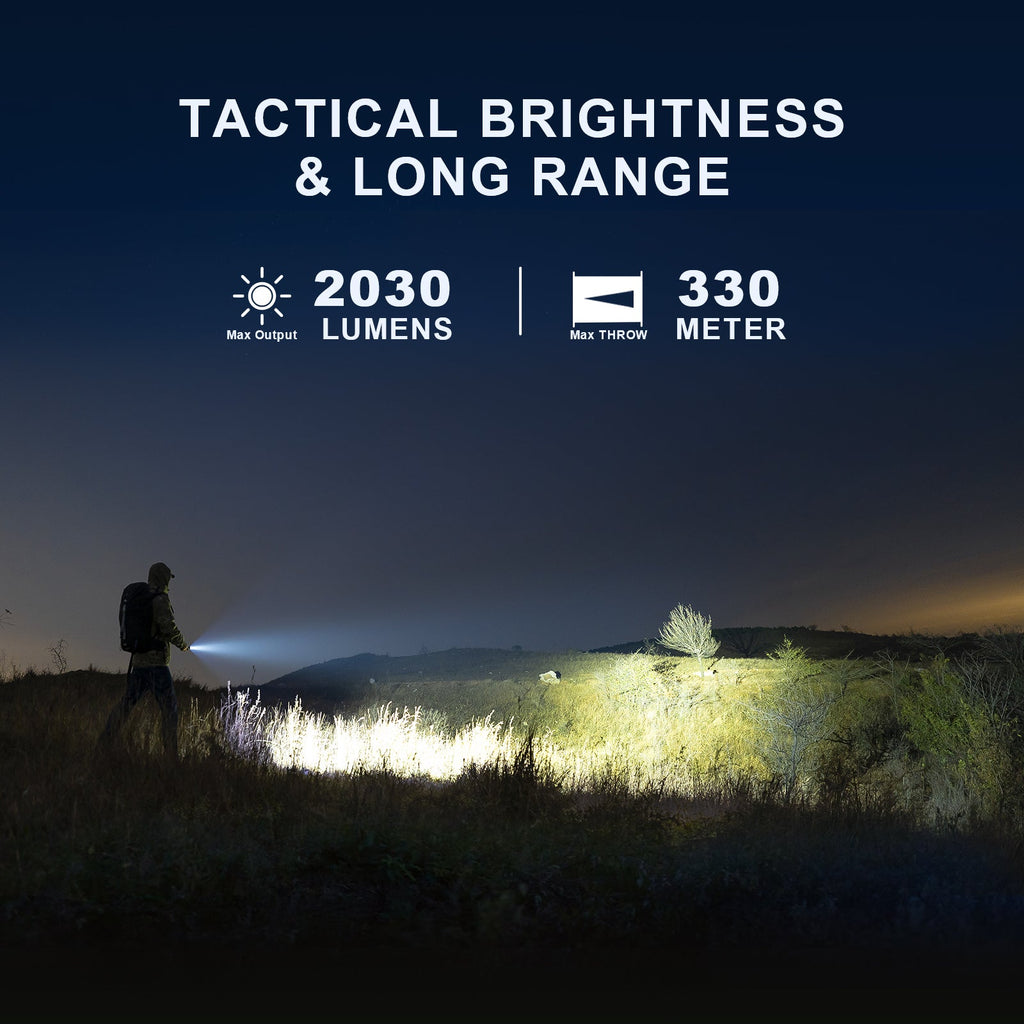 Powertac M5 Gen3 Flashlight – 2,030 Lumens for Road, Home & Family Emergencies