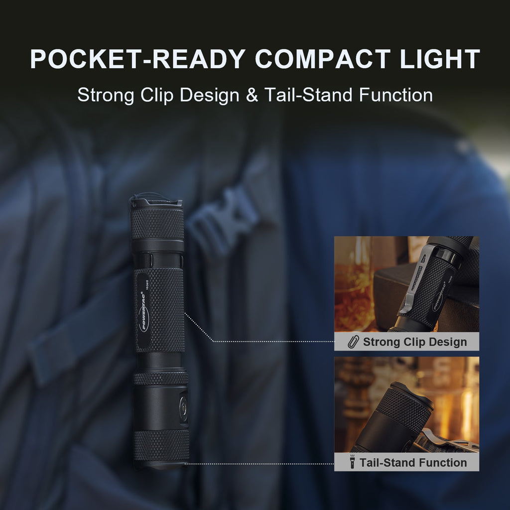 Powertac M5 Gen3 Flashlight – 2,030 Lumens for Road, Home & Family Emergencies