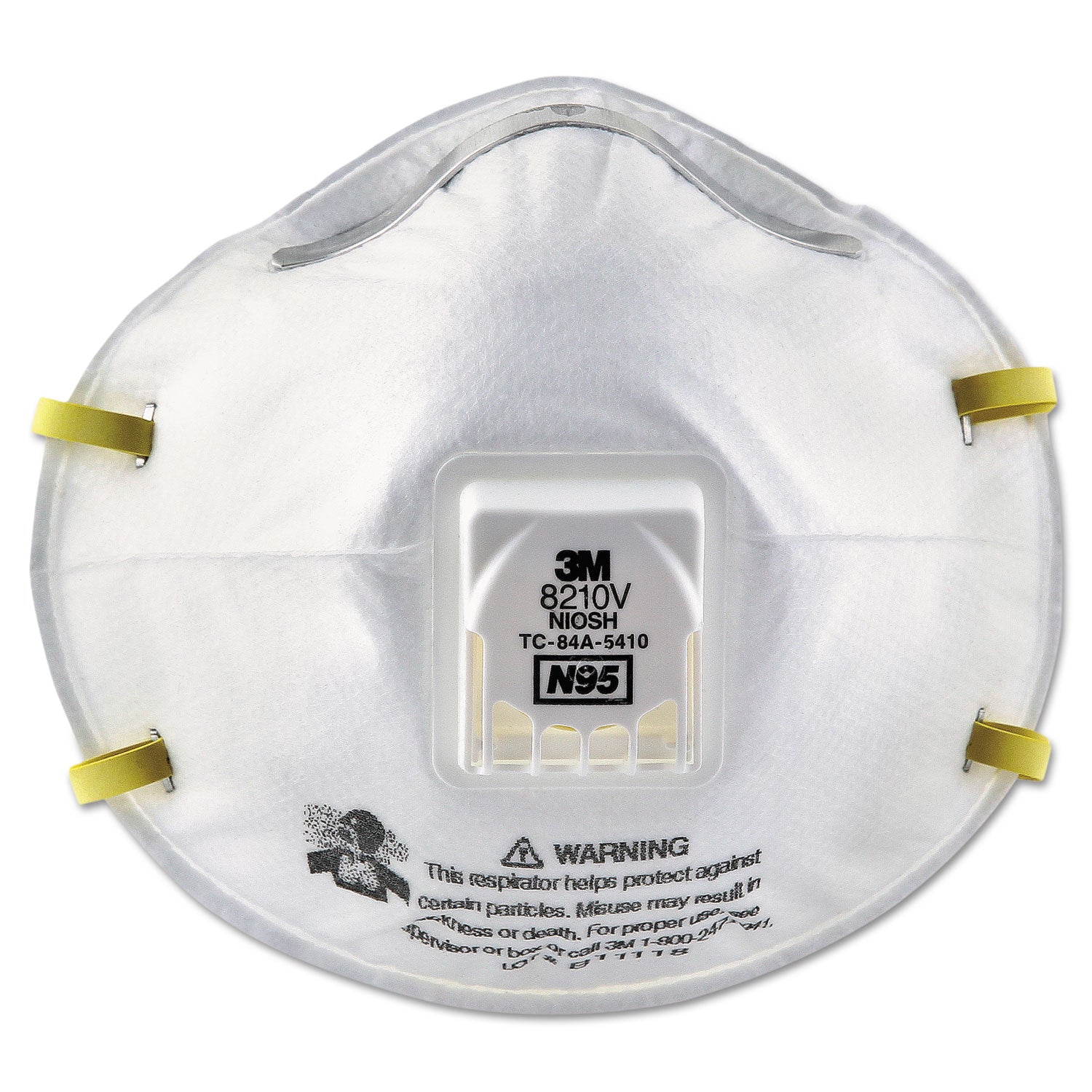 3M N95 Particulate Respirator 8210V with Cool Flow Valve – 10-Pack | Emergency Preparedness, Dust & Particulate Protection