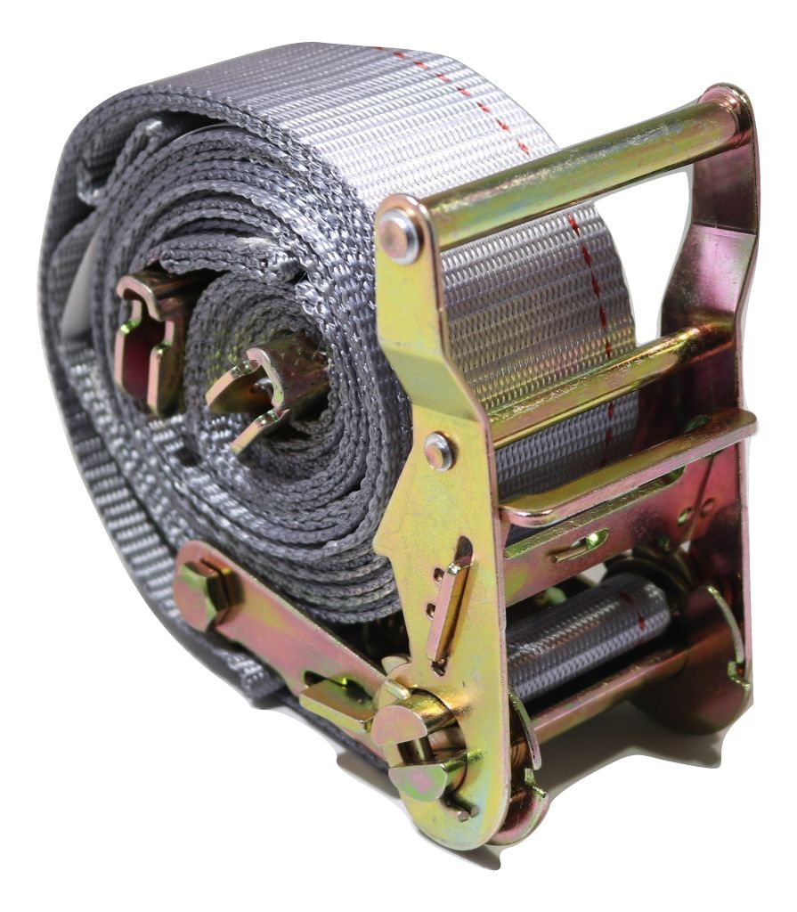 12, 16 or 20 Ft Interior Van Ratchet Strap with 1/pc Spring "E" Fittings