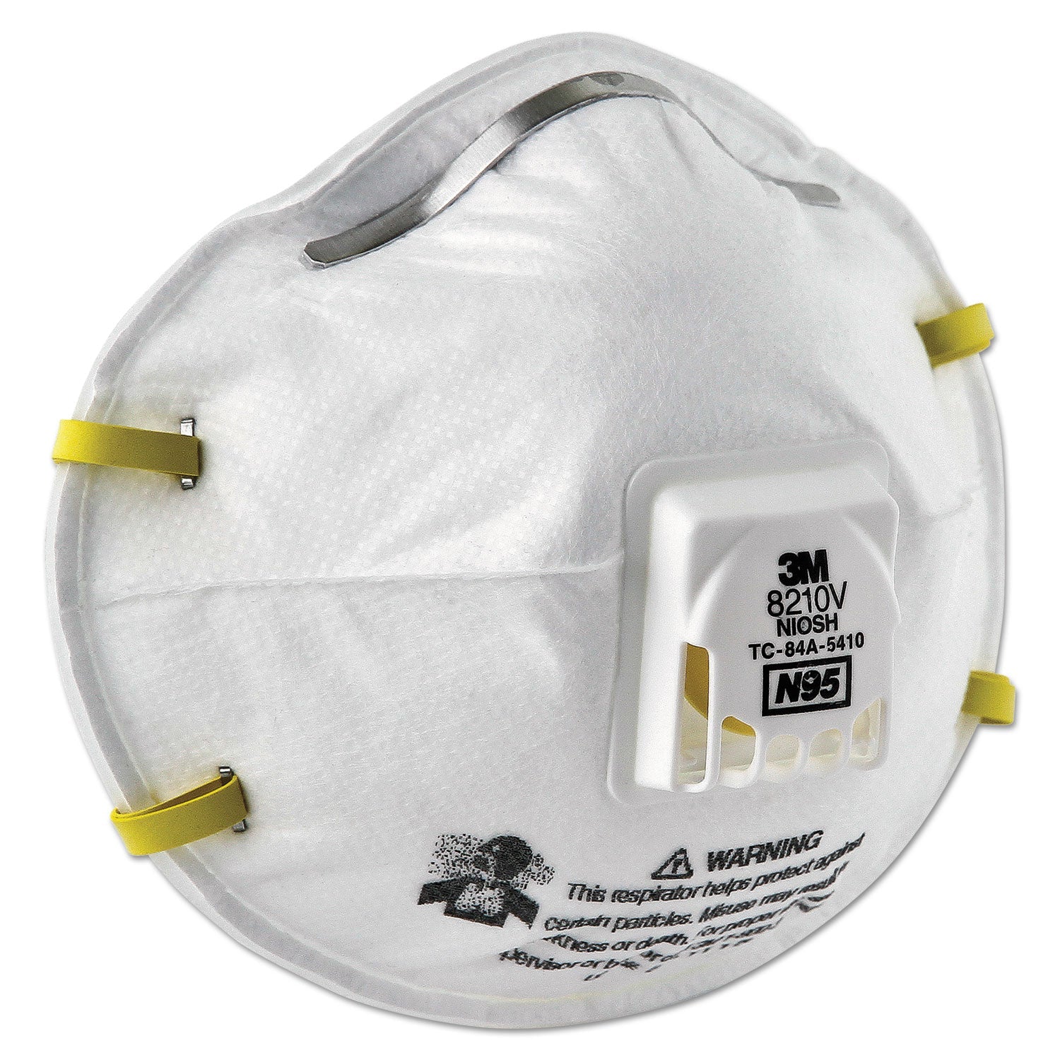 3M N95 Particulate Respirator 8210V with Cool Flow Valve – 10-Pack | Emergency Preparedness, Dust & Particulate Protection
