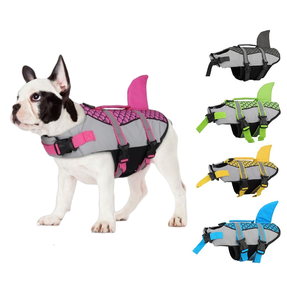 Dog Life Jacket Vest – High Buoyancy EPE Float, Rescue Handle, Leash Ring | Pet Water Safety for Swimming, Boating & Family Adventures