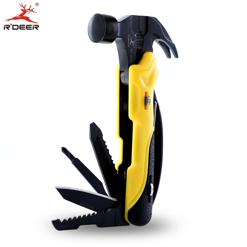 7-in-1 Multi Tool Outdoor Survival Knife – Chrome Vanadium, Foldaway Pliers, Screwdriver & More | Camping, Road Trips & Emergency Kits