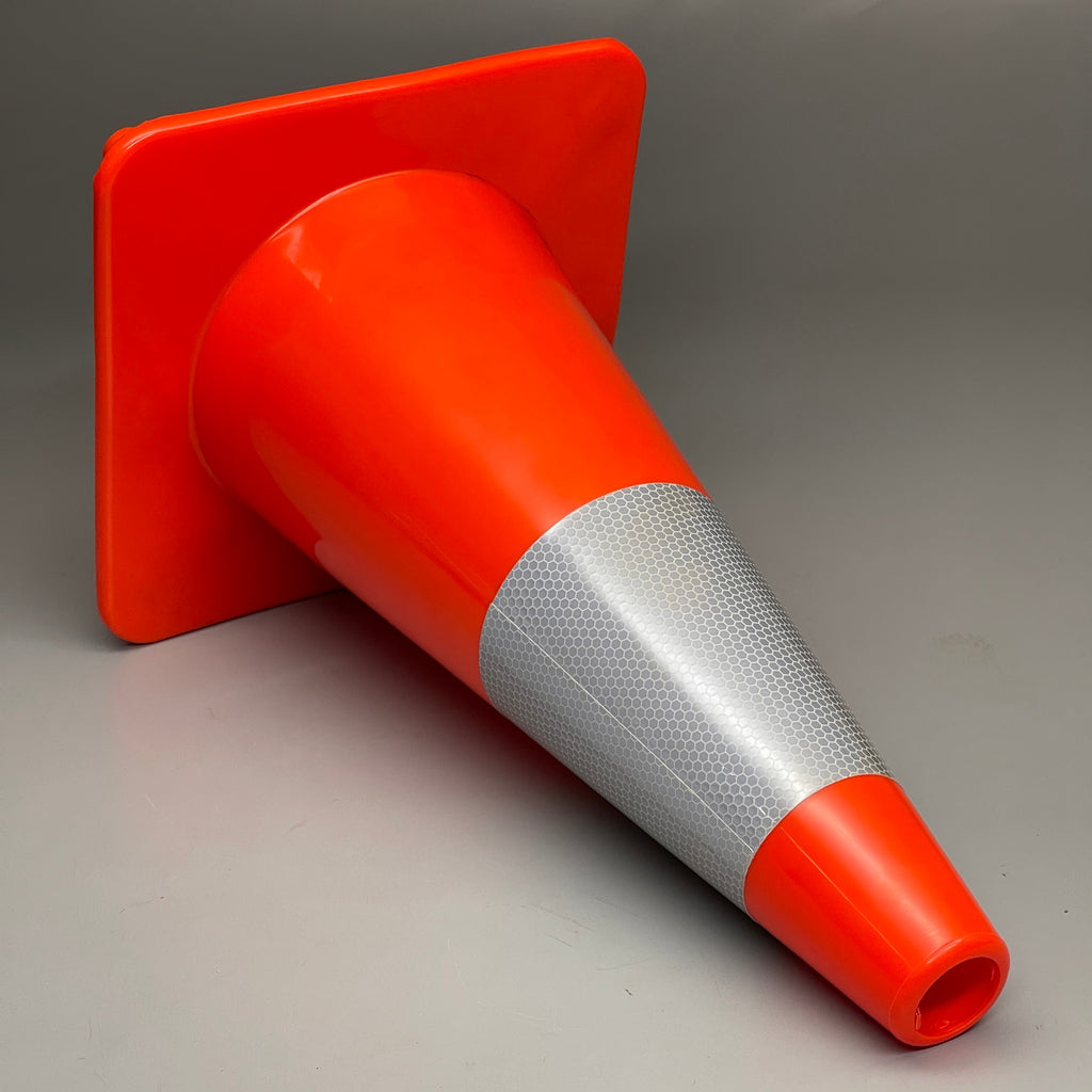 18" Reflective Traffic Cones 4-Pack – Roadside Safety for Your Car, Home & Family
