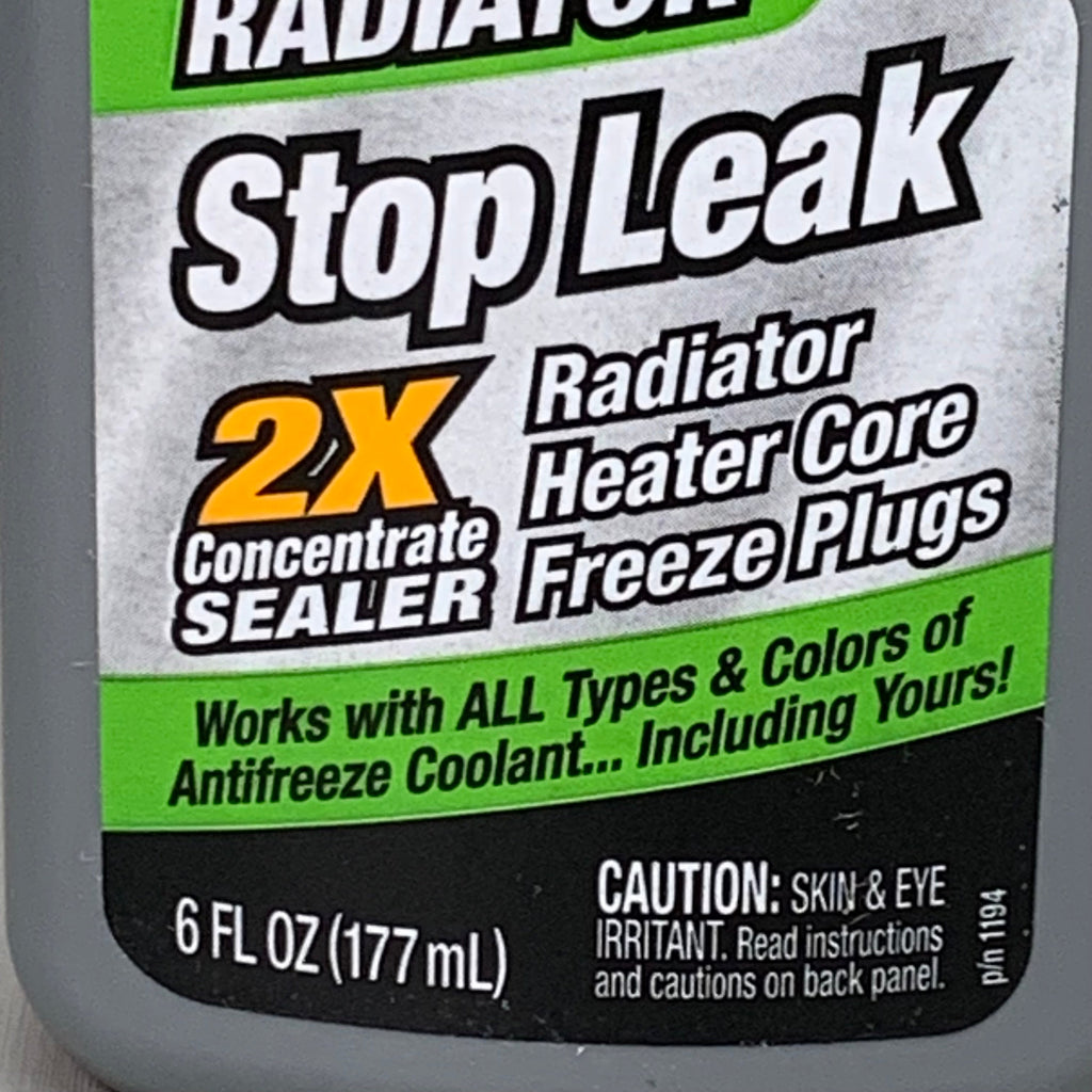 Bar's Leaks Radiator Stop Leak 2X Concentrate – 6-Pack | Emergency Coolant Sealer for Family Road Trips
