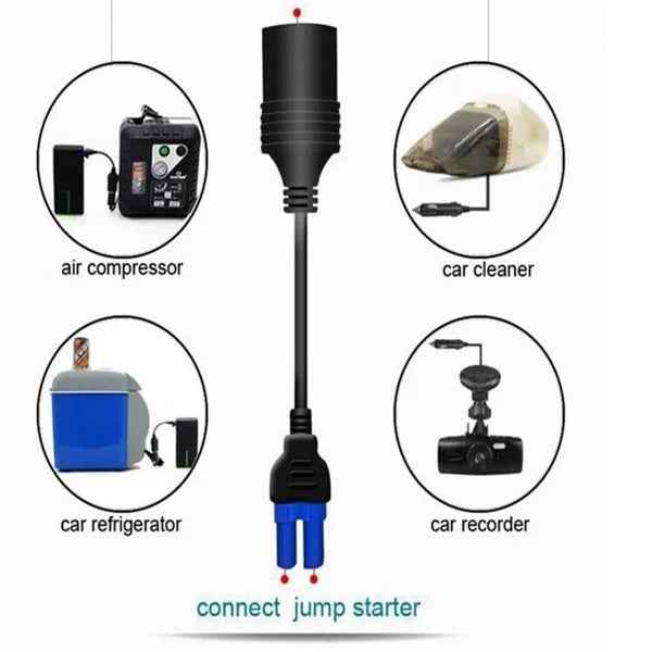 20000mAh Car Jump Starter & Power Bank – LED Flashlight with 3 Modes | Roadside Emergency Starter for Cars, Trucks & Family Vehicles