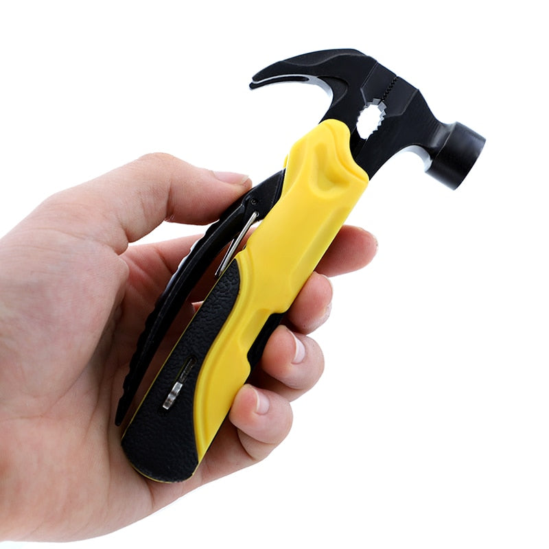 7-in-1 Multi Tool Outdoor Survival Knife – Chrome Vanadium, Foldaway Pliers, Screwdriver & More | Camping, Road Trips & Emergency Kits