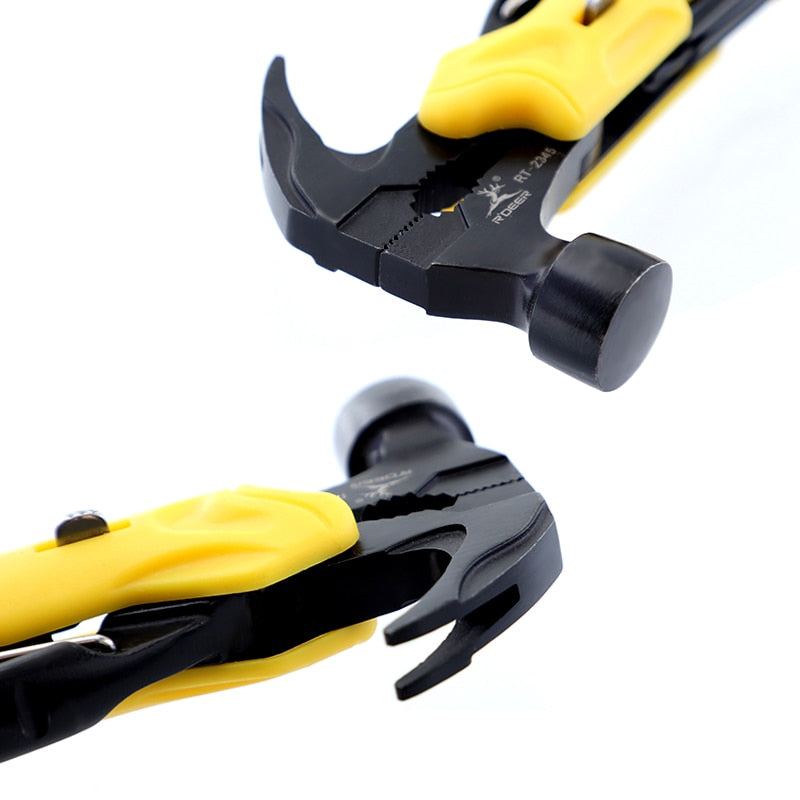 7-in-1 Multi Tool Outdoor Survival Knife – Chrome Vanadium, Foldaway Pliers, Screwdriver & More | Camping, Road Trips & Emergency Kits