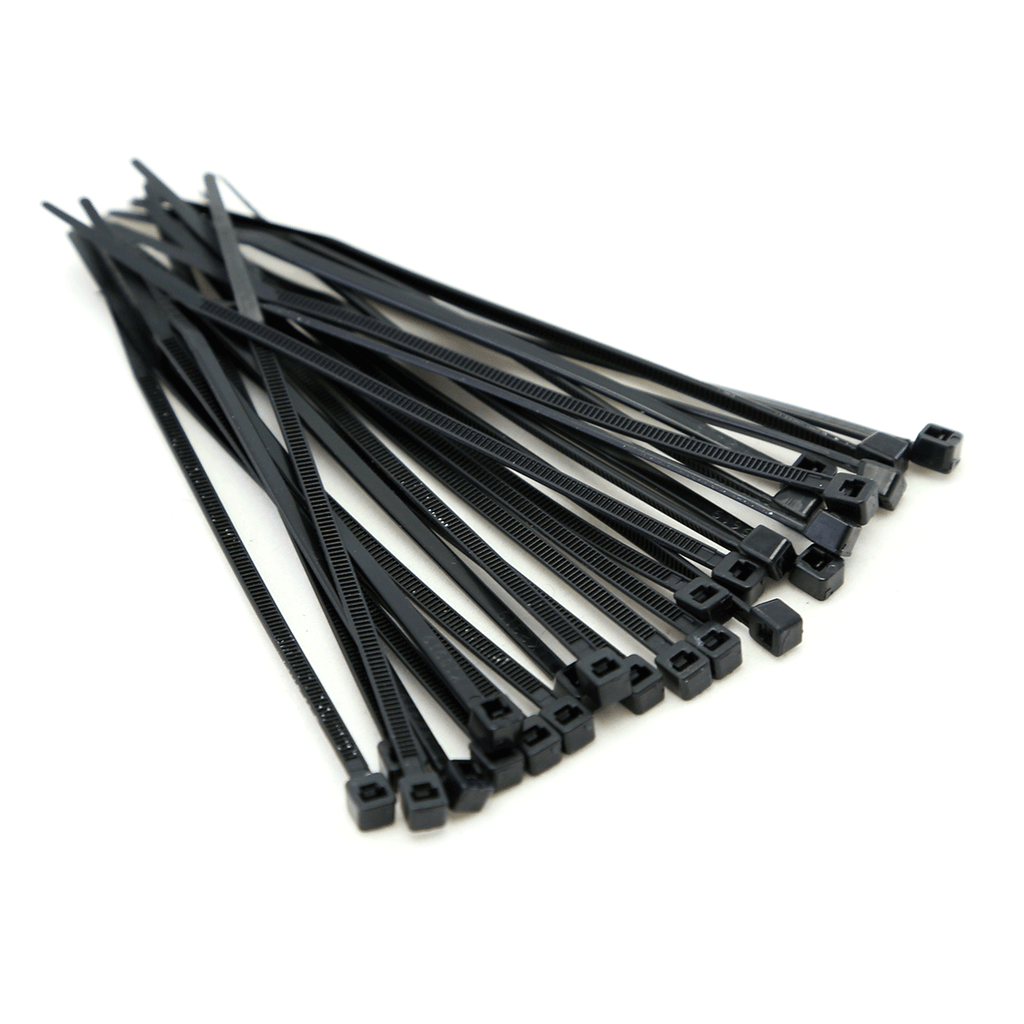 UV-Resistant Cable Zip Ties 100-Pack – 50LB & 60LB Tensile Strength | Car, Home & Emergency Kit Organizer