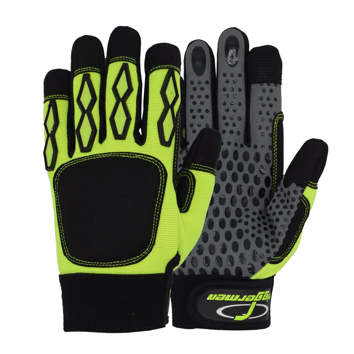 Riggermen Men's Heavy-Duty Work Gloves – Touchscreen-Compatible Safety Gloves for Road Trips, Repairs & Outdoor Adventures