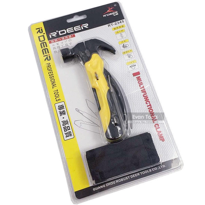 7-in-1 Multi Tool Outdoor Survival Knife – Chrome Vanadium, Foldaway Pliers, Screwdriver & More | Camping, Road Trips & Emergency Kits