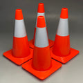 18" Reflective Traffic Cones 4-Pack – Roadside Safety for Your Car, Home & Family