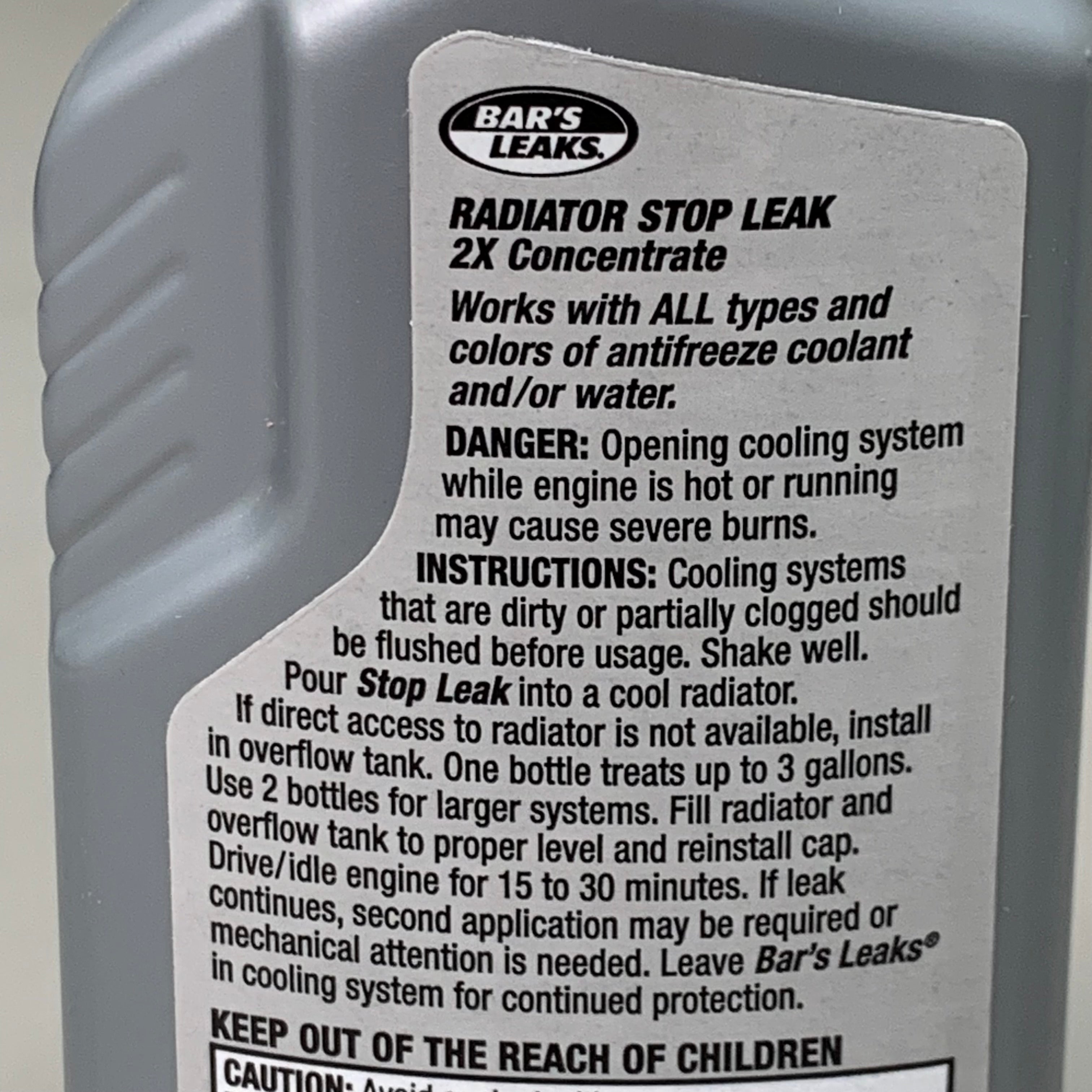 Bar's Leaks Radiator Stop Leak 2X Concentrate – 6-Pack | Emergency Coolant Sealer for Family Road Trips