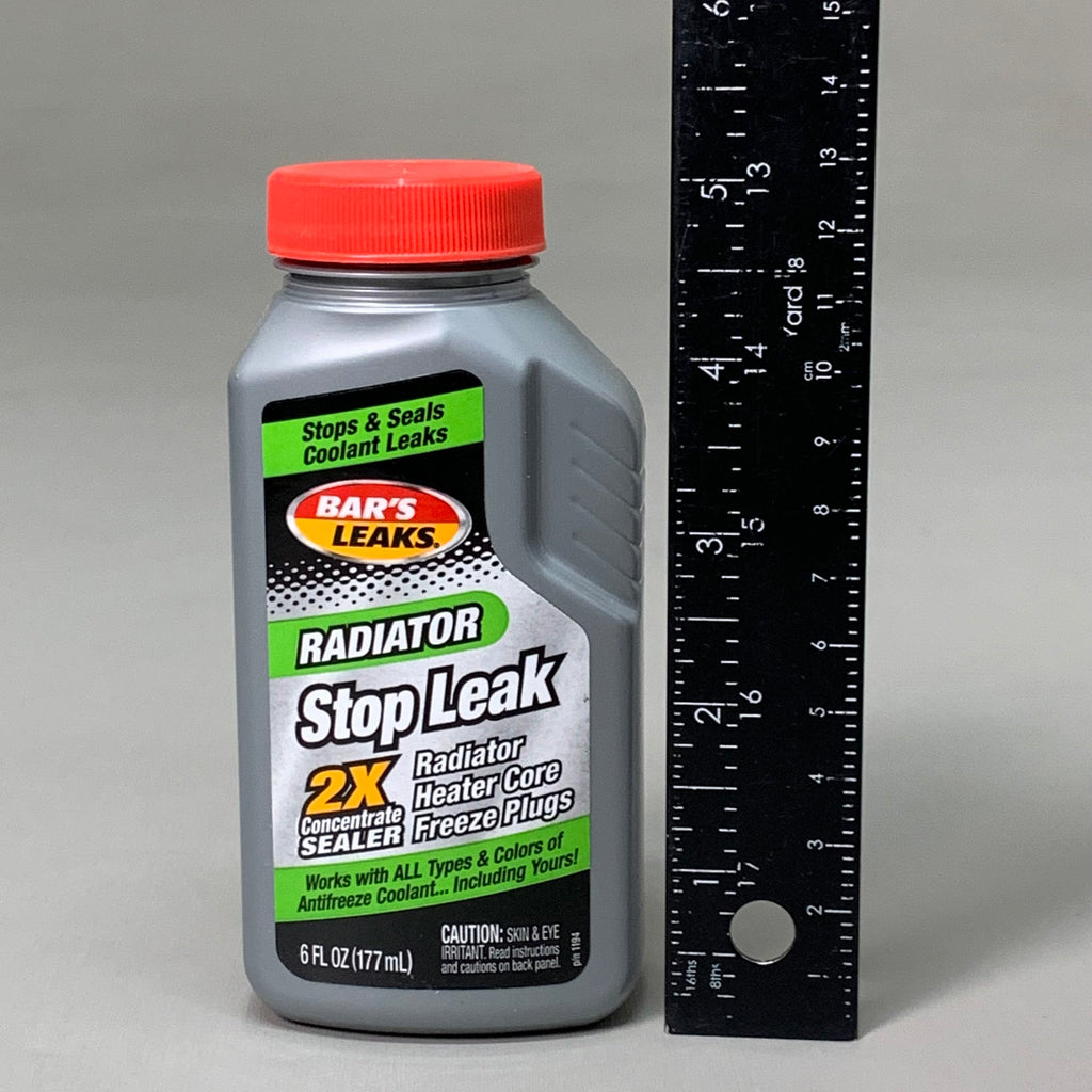 Bar's Leaks Radiator Stop Leak 2X Concentrate – 6-Pack | Emergency Coolant Sealer for Family Road Trips