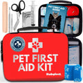 Pet First Aid Kit for Dogs & Cats – Vet-Approved, Field-Tested Essentials with First Aid Guide | Hiking, Camping, Road Trips & Emergency Preparedness