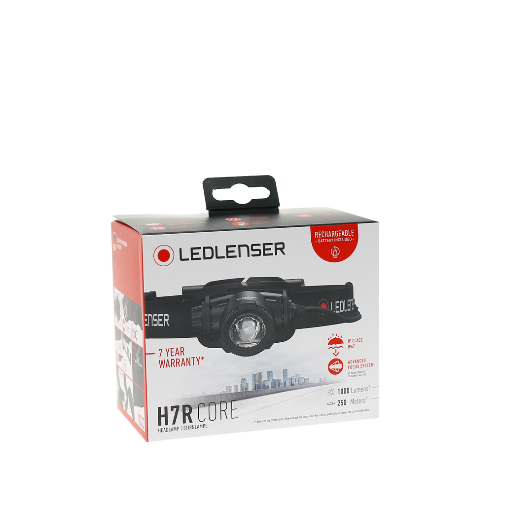 Ledlenser H7R Core Rechargeable Headlamp – IP67 Waterproof, Magnetic Charging, Advanced Focus System | Roadside Emergencies, Camping & Family Safety