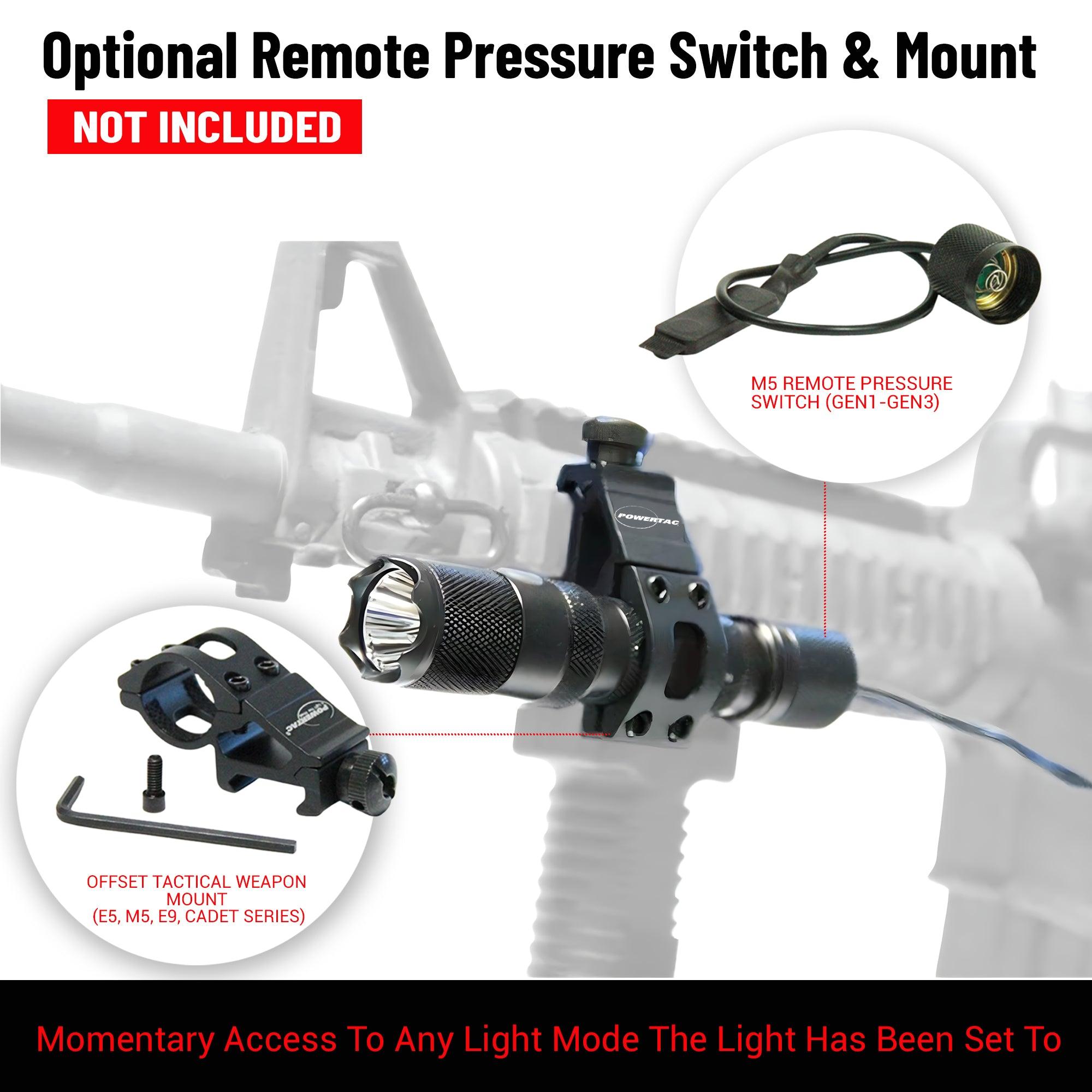 Powertac M5 Gen3 Flashlight – 2,030 Lumens for Road, Home & Family Emergencies