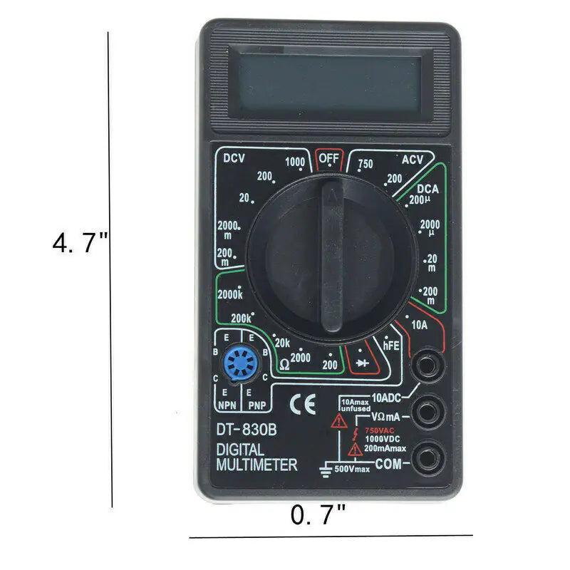 7-Function Digital Multimeter – Essential Electrical Safety Tool for Family Road Trips & Home