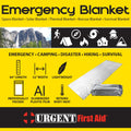 Emergency Mylar Space Blanket – Reflects 90% Body Heat | Family Survival & Roadside Kit Essential