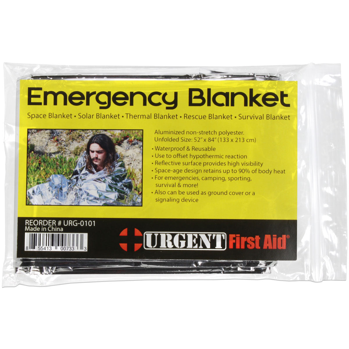Emergency Mylar Space Blanket – Reflects 90% Body Heat | Family Survival & Roadside Kit Essential