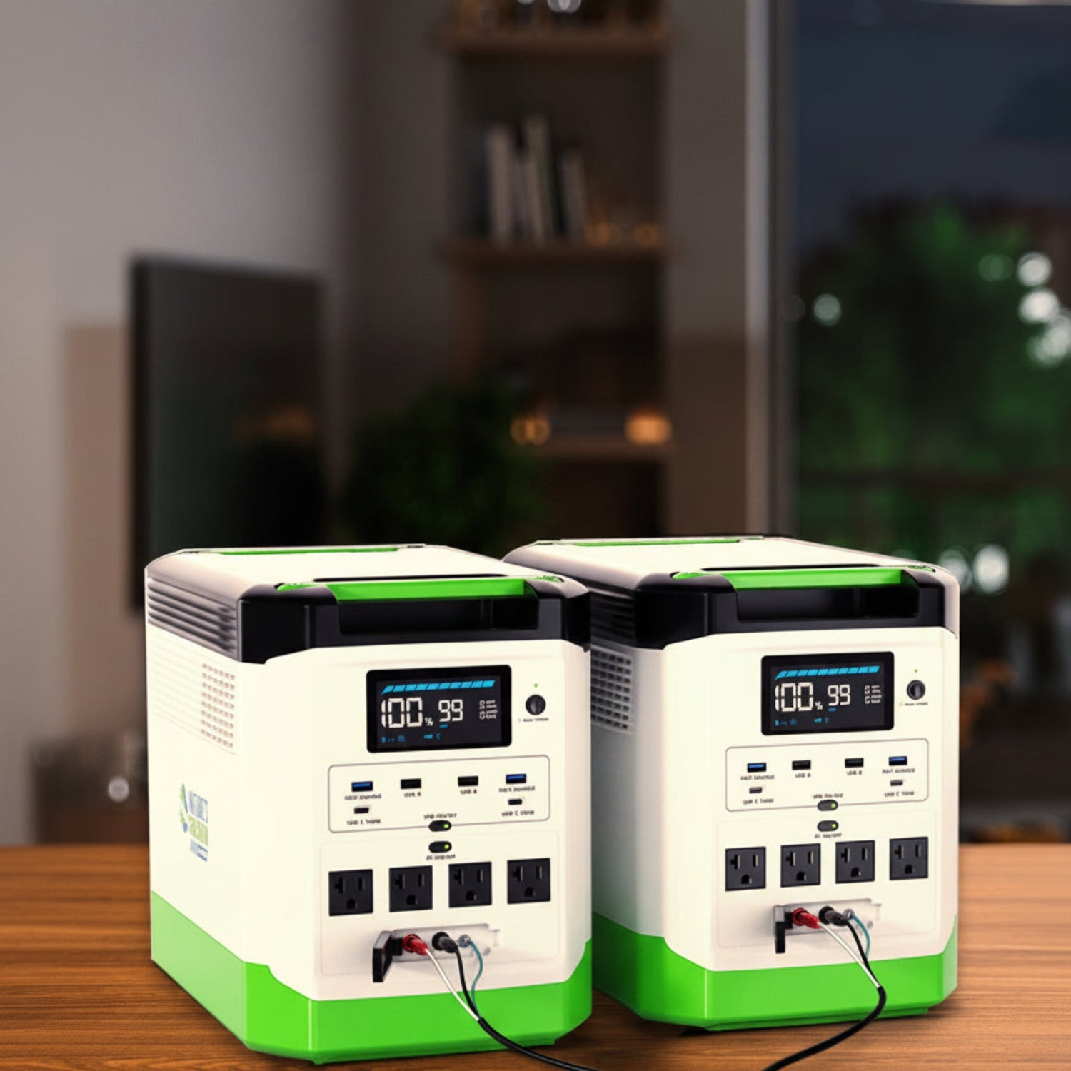 Nature's Generator Lithium 1800 Solar Generator – 1800W Pure Sine Wave, LiFePO₄ Battery, Solar Panel Included | Home Backup, RV & Family Emergency Power