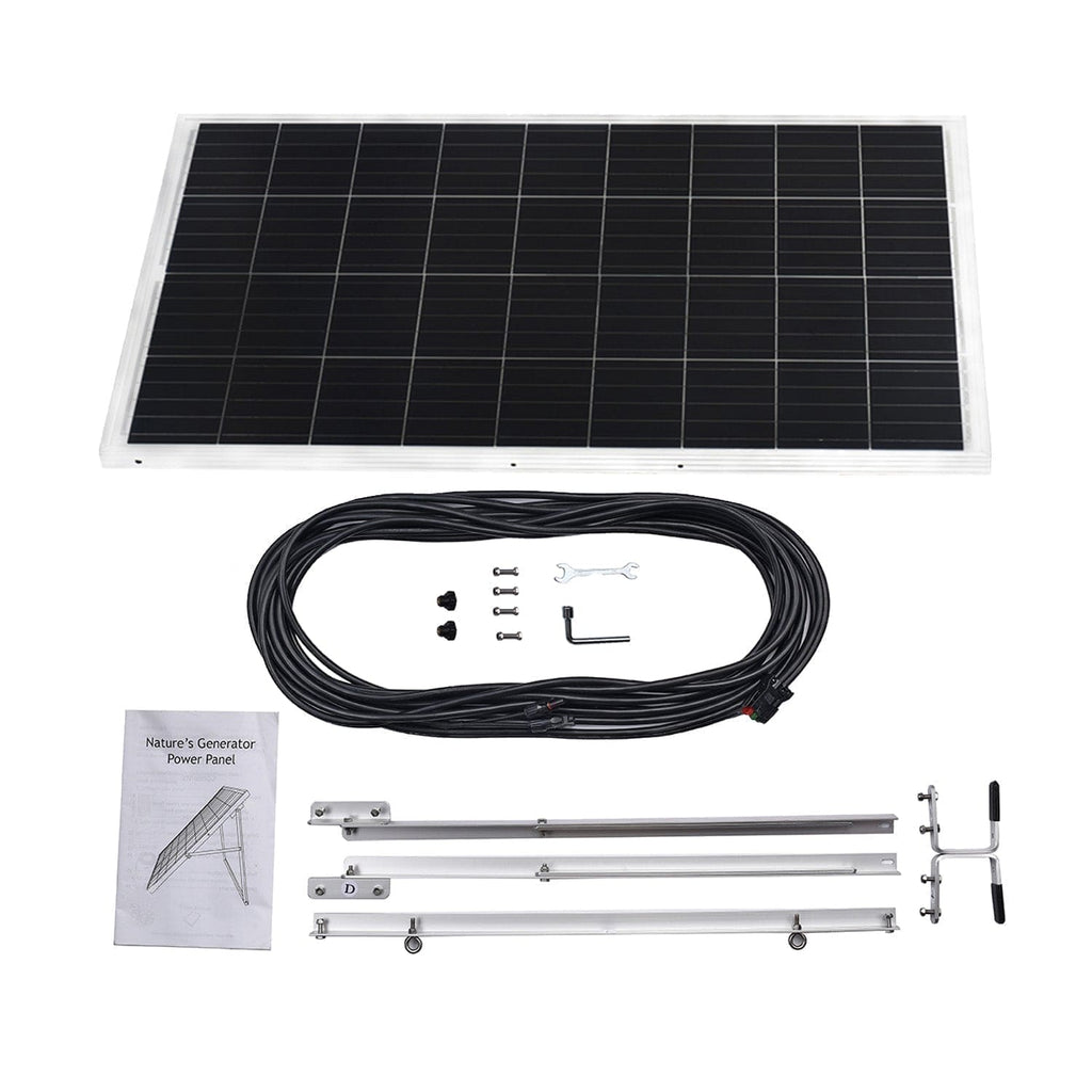 Nature's Generator Lithium 1800 Solar Generator – 1800W Pure Sine Wave, LiFePO₄ Battery, Solar Panel Included | Home Backup, RV & Family Emergency Power