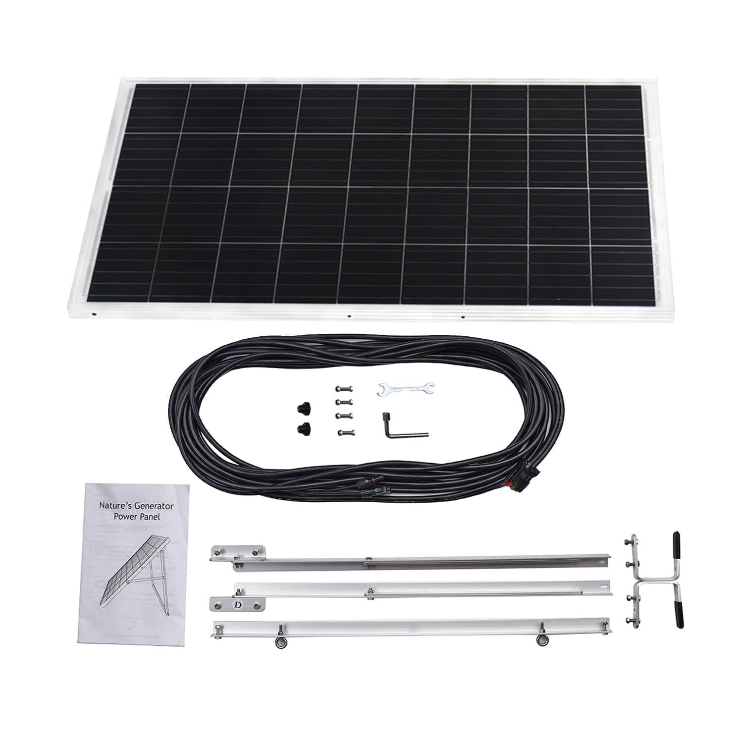 Nature's Generator Lithium 1800 Solar Generator – 1800W Pure Sine Wave, LiFePO₄ Battery, Solar Panel Included | Home Backup, RV & Family Emergency Power