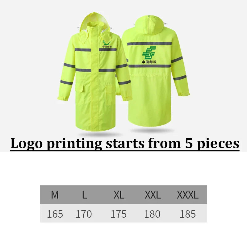 Hi-Vis Reflective Rain Jacket – Be Seen & Stay Dry During Roadside Emergencies