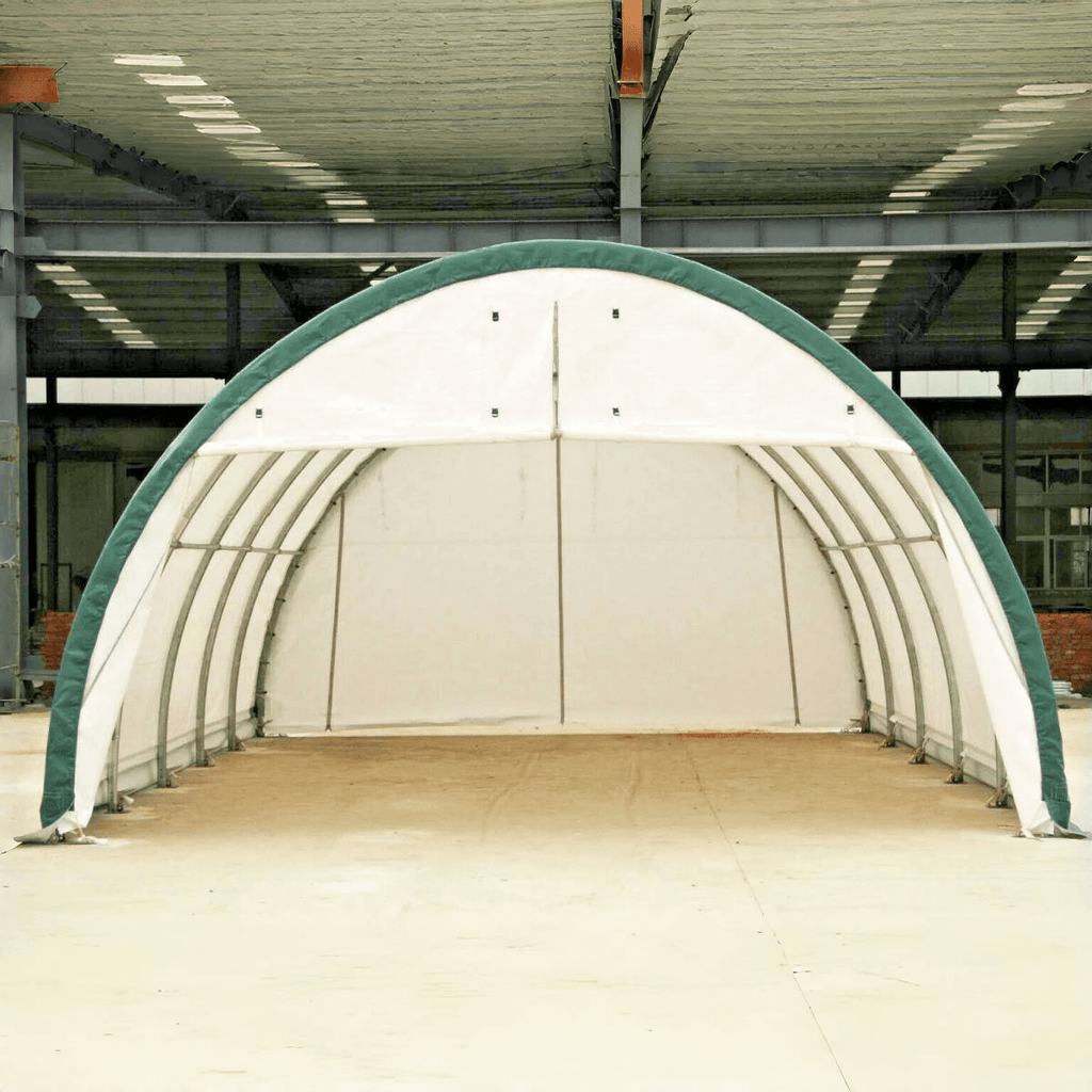 20'x30'x12' Single Truss Arch Storage Shelter – Heavy-Duty PE or PVC Cover | Vehicle, Equipment & Emergency Supply Storage