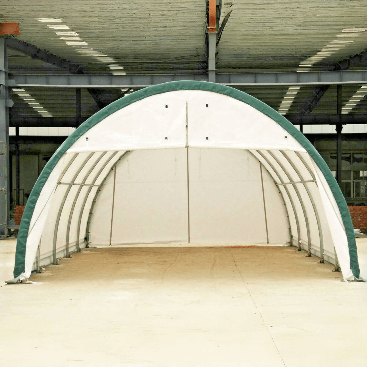 20'x30'x12' Single Truss Arch Storage Shelter – Heavy-Duty PE or PVC Cover | Vehicle, Equipment & Emergency Supply Storage