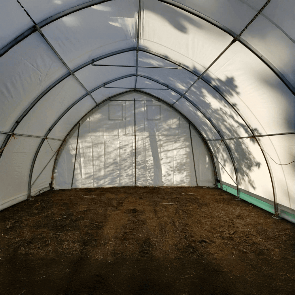 20'x30'x12' Single Truss Arch Storage Shelter – Heavy-Duty PE or PVC Cover | Vehicle, Equipment & Emergency Supply Storage