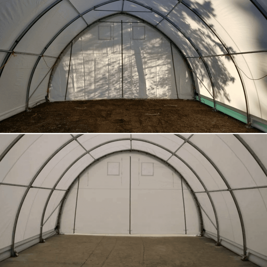 20'x30'x12' Single Truss Arch Storage Shelter – Heavy-Duty PE or PVC Cover | Vehicle, Equipment & Emergency Supply Storage