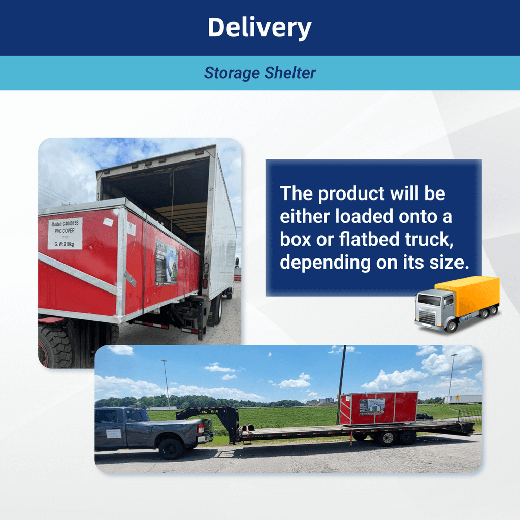 20'x30'x12' Single Truss Arch Storage Shelter – Heavy-Duty PE or PVC Cover | Vehicle, Equipment & Emergency Supply Storage