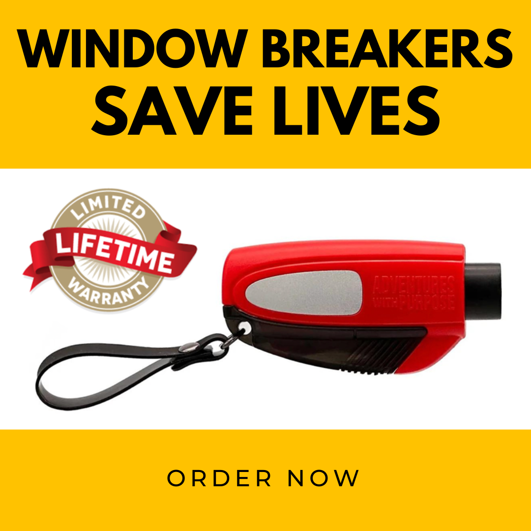 2-in-1 Emergency Window Breaker & Seatbelt Cutter – Essential Escape Tool for Every Family Vehicle