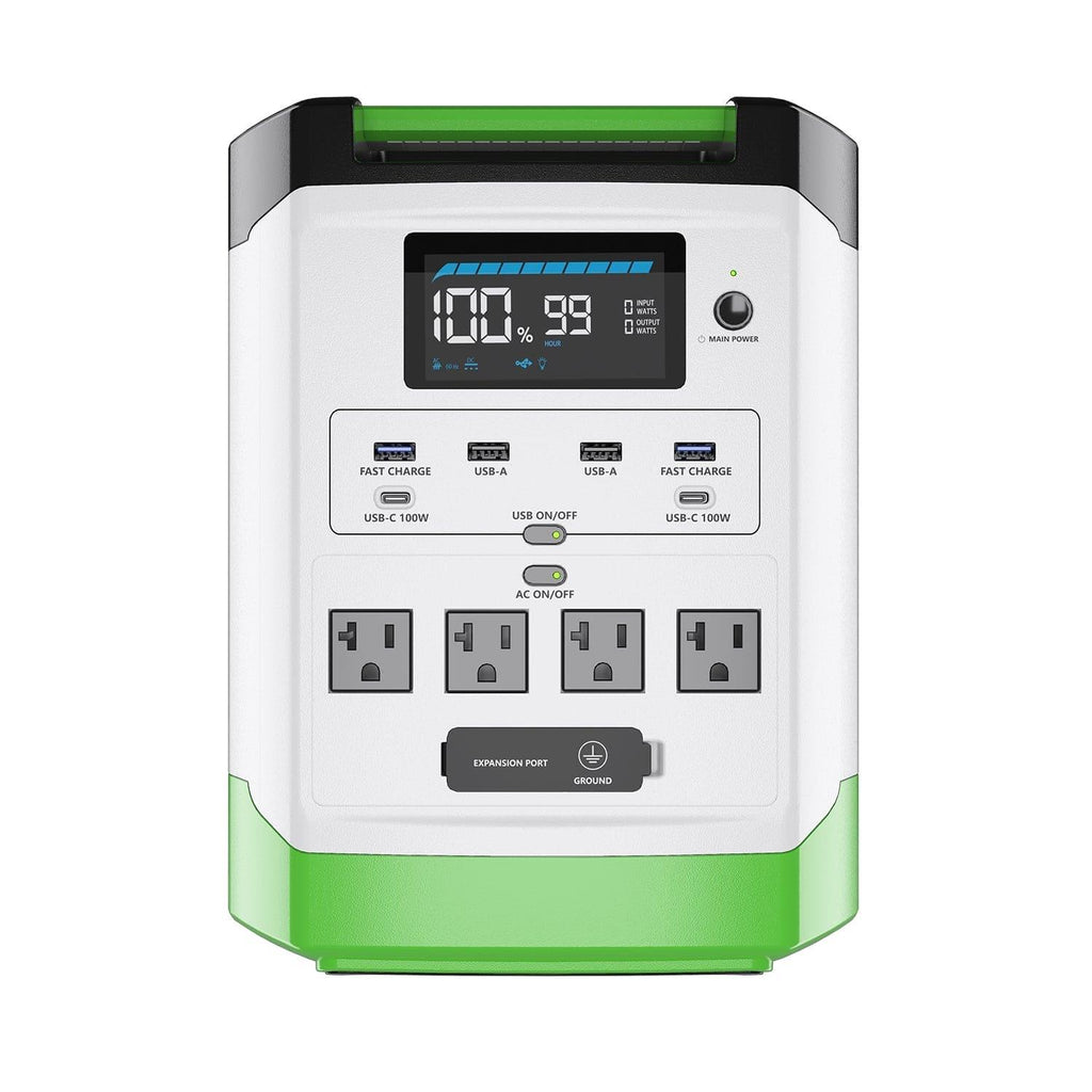 Nature's Generator Lithium 1800 Solar Generator – 1800W Pure Sine Wave, LiFePO₄ Battery, Solar Panel Included | Home Backup, RV & Family Emergency Power