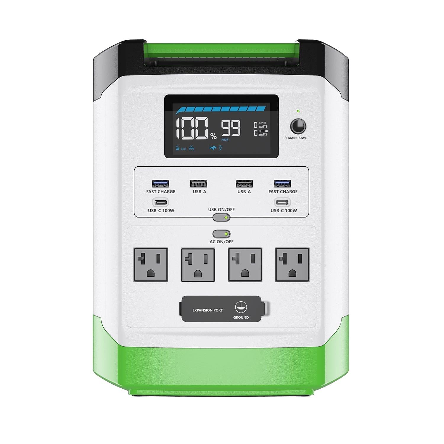 Nature's Generator Lithium 1800 Solar Generator – 1800W Pure Sine Wave, LiFePO₄ Battery, Solar Panel Included | Home Backup, RV & Family Emergency Power