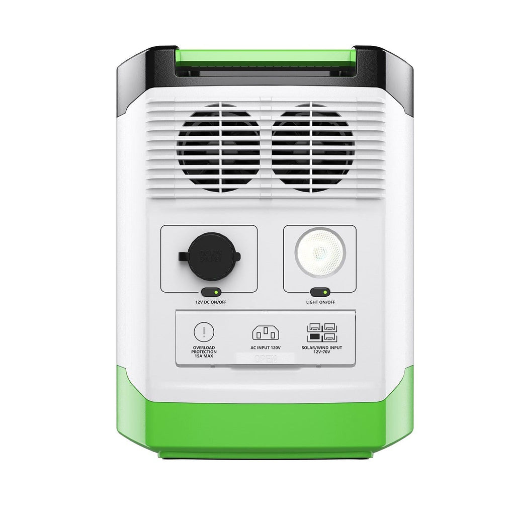 Nature's Generator Lithium 1800 Solar Generator – 1800W Pure Sine Wave, LiFePO₄ Battery, Solar Panel Included | Home Backup, RV & Family Emergency Power