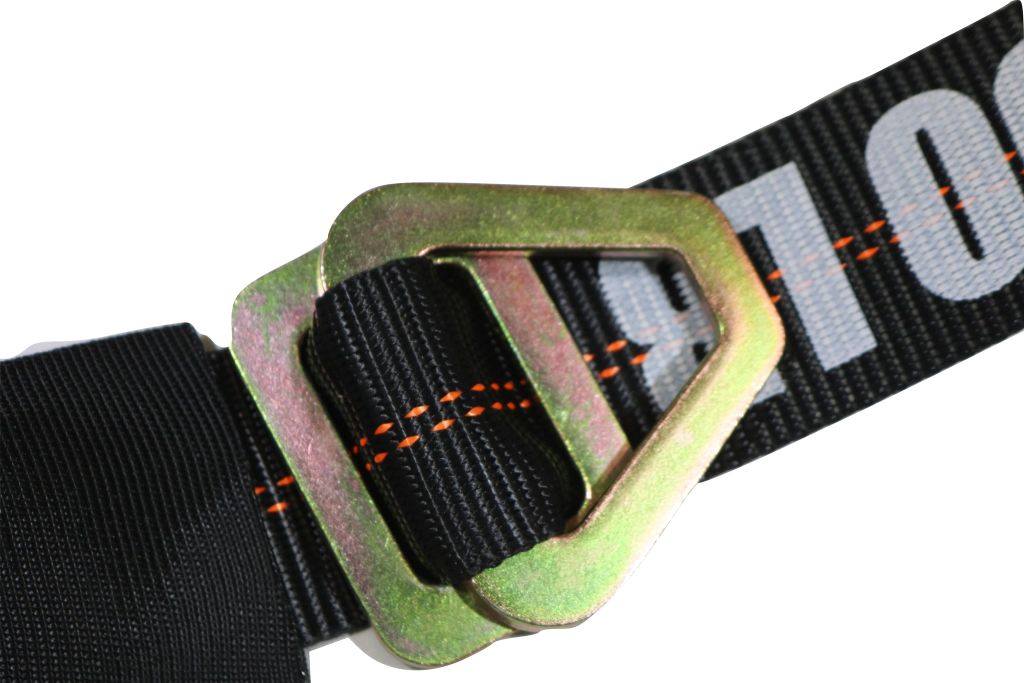 4-Pack Axle Strap & Ratchet Tow Strap Kit for Car Haulers | BLACK