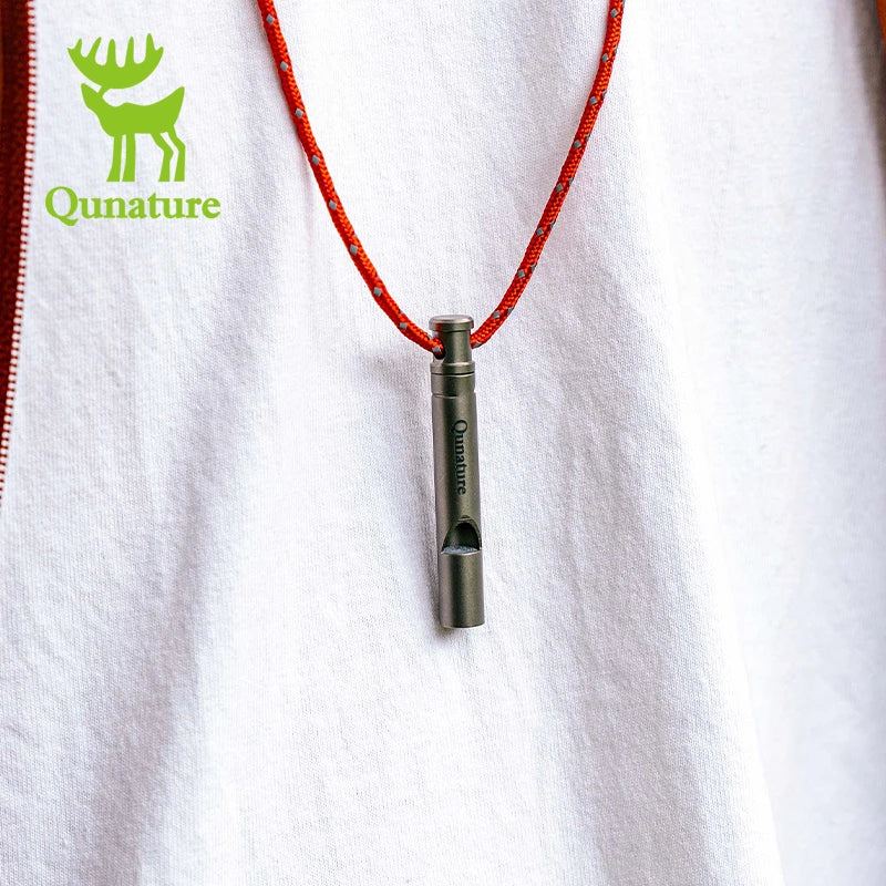 Titanium Survival Whistle – 120dB Emergency Signal for Road Trips, Hiking & Outdoor Safety