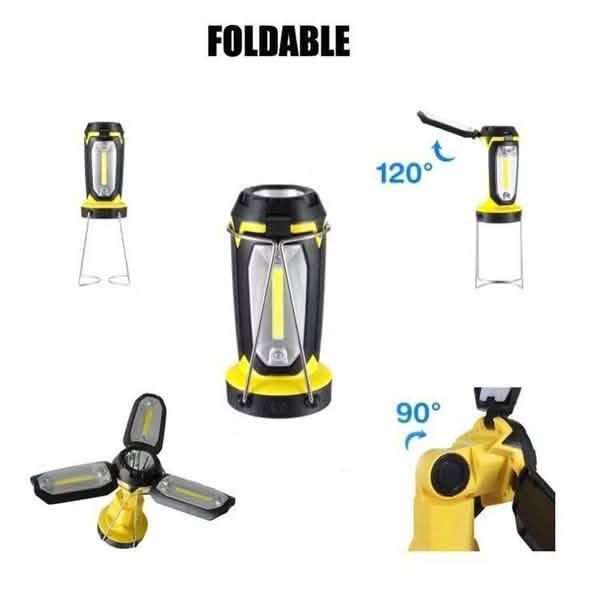 Rechargeable LED Work Light – 1,000 Lumens for Roadside Repairs, Camping & Family Emergencies