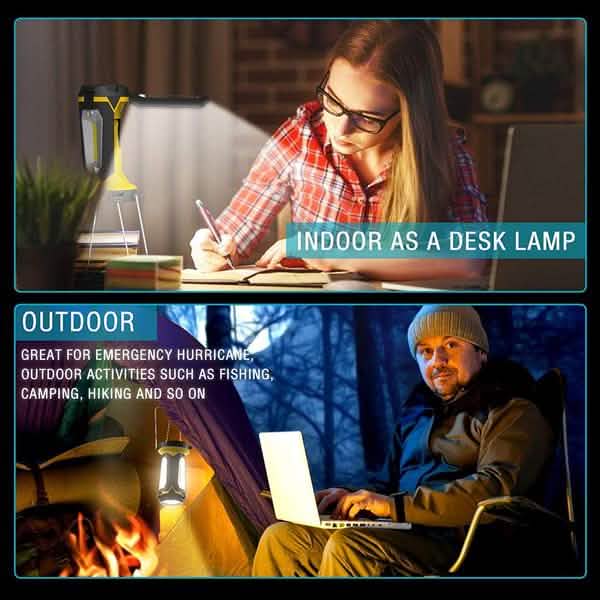 Rechargeable LED Work Light – 1,000 Lumens for Roadside Repairs, Camping & Family Emergencies