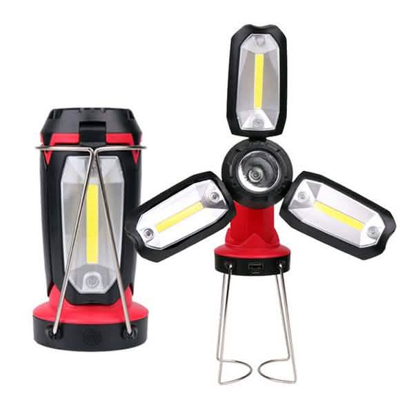 Rechargeable LED Work Light – 1,000 Lumens for Roadside Repairs, Camping & Family Emergencies