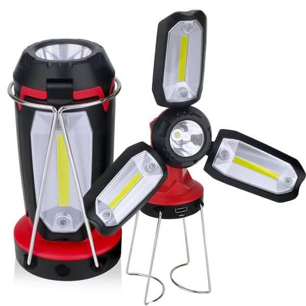 Rechargeable LED Work Light – 1,000 Lumens for Roadside Repairs, Camping & Family Emergencies