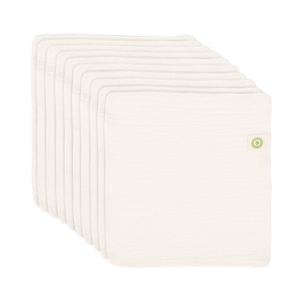 Family Road Emergency Reusable Baby Wipes | Organic Cotton Wipes for Car Kits & Go-Bags