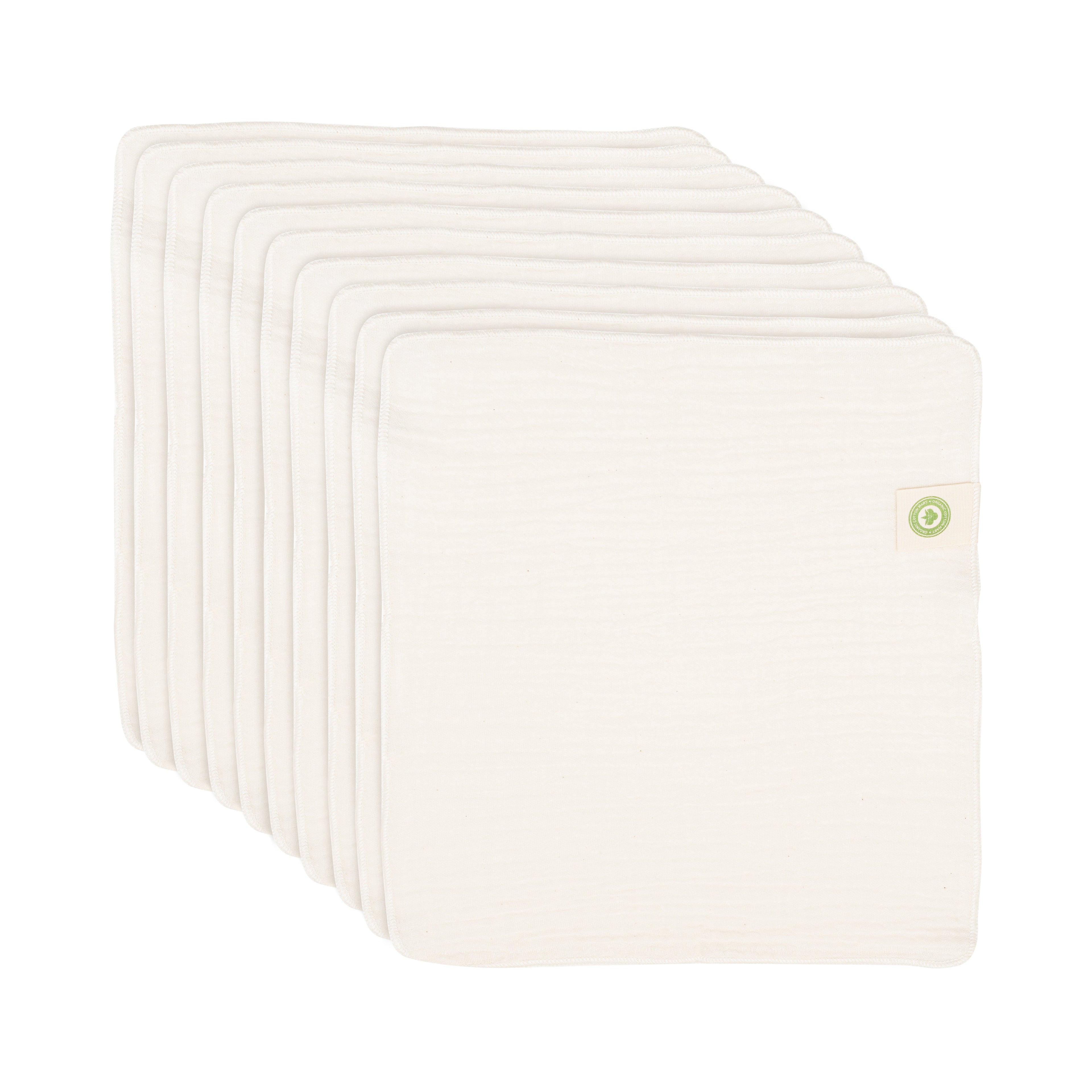 Family Road Emergency Reusable Baby Wipes | Organic Cotton Wipes for Car Kits & Go-Bags