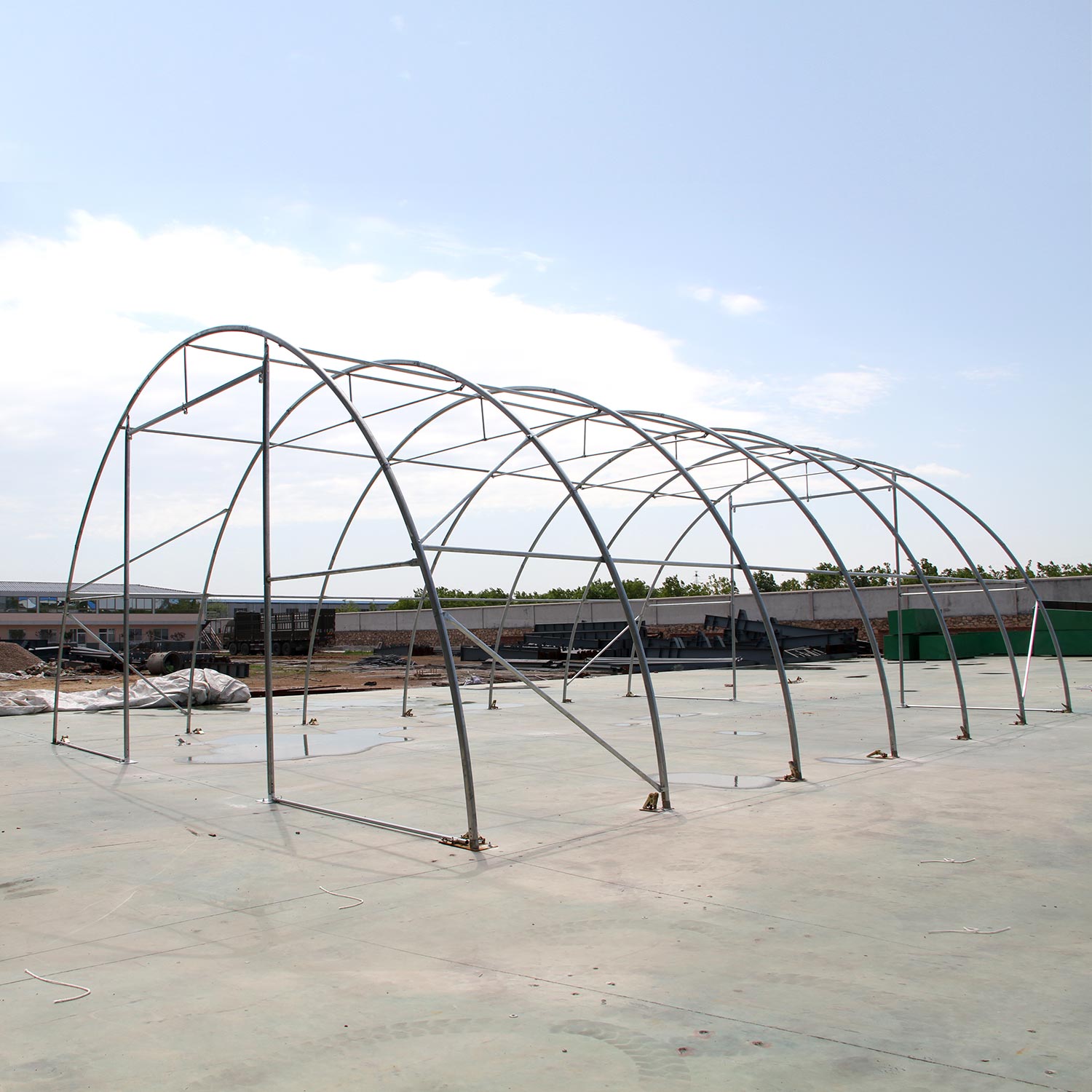 20'x30'x12' Single Truss Arch Storage Shelter – Heavy-Duty PE or PVC Cover | Vehicle, Equipment & Emergency Supply Storage