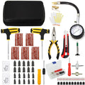 Car & Bicycle Tire Repair Tool Kit – 5-Piece Set with Needle-Nose Pliers, Vacuum Film & Portable Case | Roadside Emergency Puncture Repair