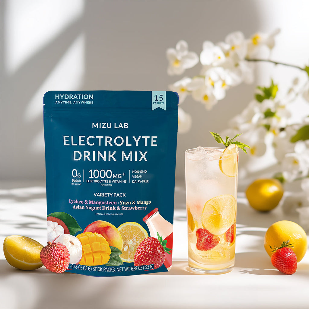 Mizu Lab Zero Sugar Electrolyte Variety Pack – Stay Hydrated on Every Road Trip