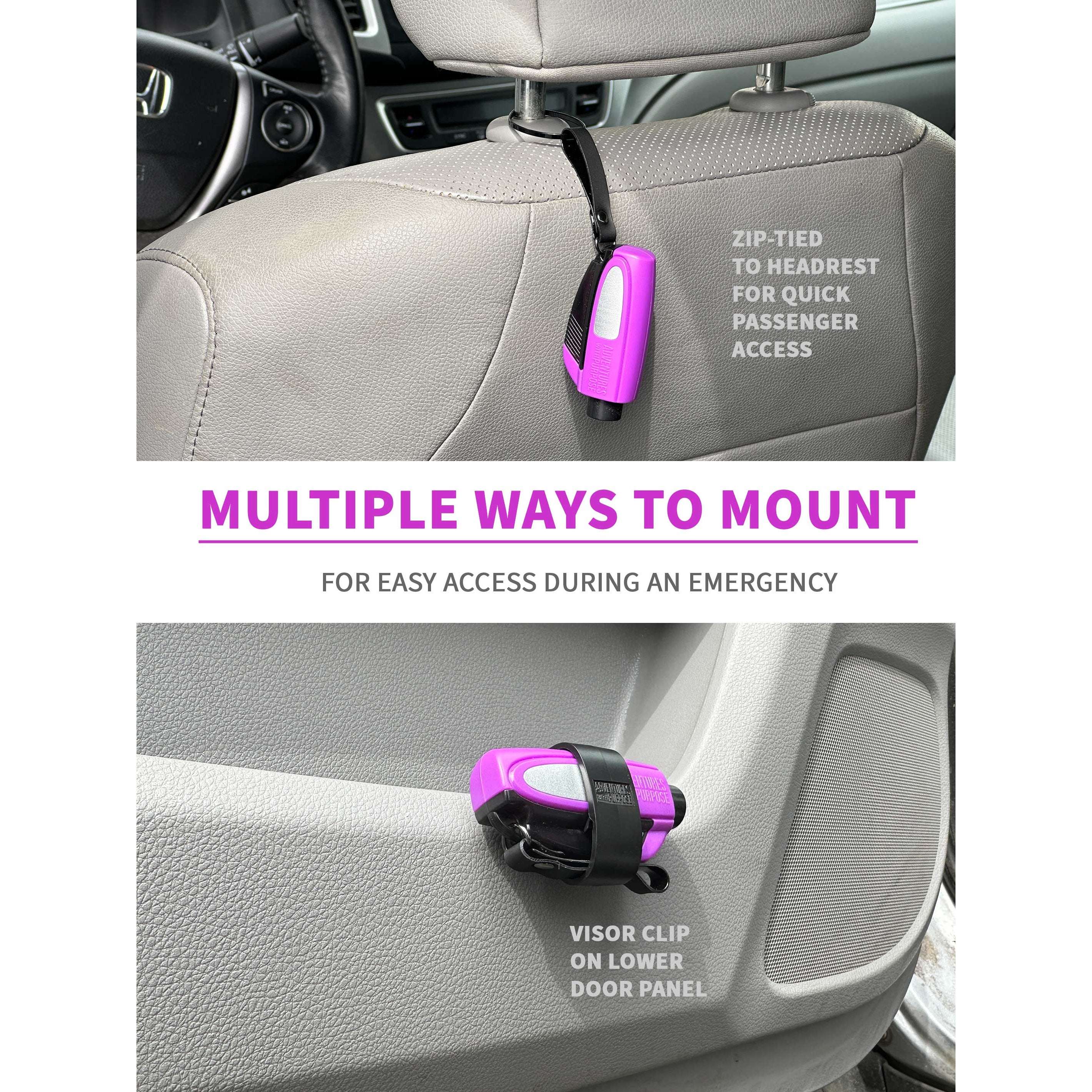 2-in-1 Emergency Window Breaker & Seatbelt Cutter – Essential Escape Tool for Every Family Vehicle